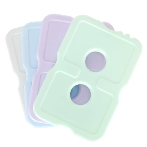 Healthy Packers Ice Packs for Lunch Boxes, Slim Cooler Ice Packs - color: Pastel (4 Pack)