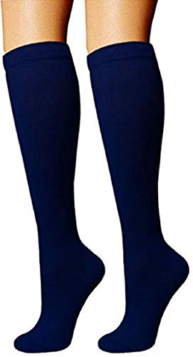 Compression Graduated 10-20 mmHg Socks (3 Pair) Support Recovery Stockings Feet Foot Calf Ankle Pain and Aches
