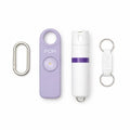 POM Pepper Spray & Personal Alarm Safety Kit – OC Self Defense Keychain Spray & Loud Emergency Alarm for Campus Safety, Women & Students - color: White X Lavender, style: Keychain Model