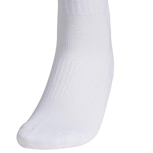adidas Women's Athletic Cushioned Quarter Ankle Socks 6 Pairs - color: White/Shock Pink/Bright Cyan