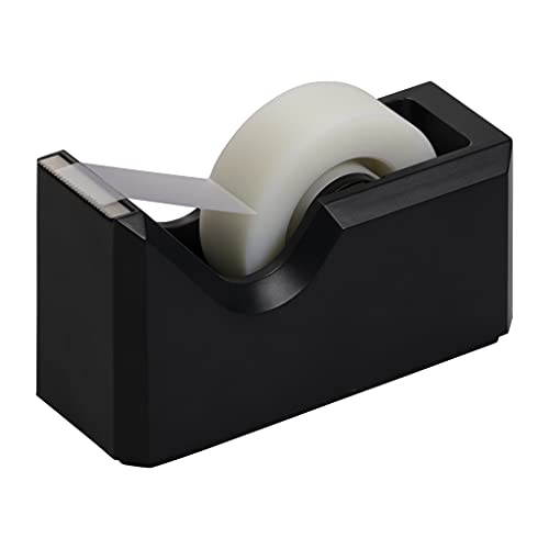 JAM PAPER Colorful Desk Tape Dispensers - Black - Sold Individually - color: Black, size: Pack of 1