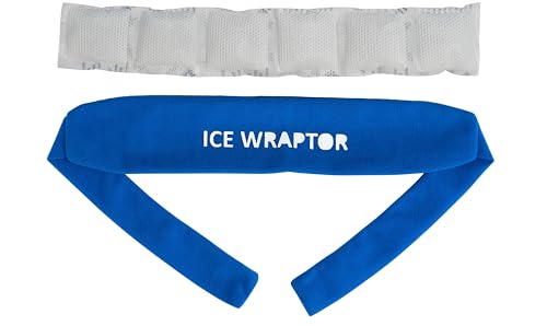 ICE WRAPTOR Cooling Bandana Neck Wrap, Blue +1 Reusable Ice Pack - size: Wrap + 1 Insert