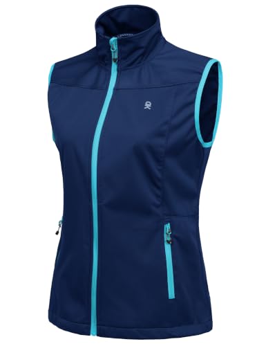 Little Donkey Andy Women's Lightweight Softshell Vest - color: Blue, size: 3X-Large