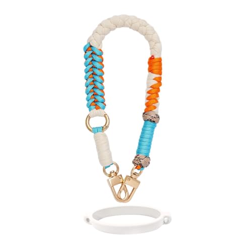 Outman Sport Water Bottle Handle Strap Holder Sling Cup Handle - color: White/Orange/Blue