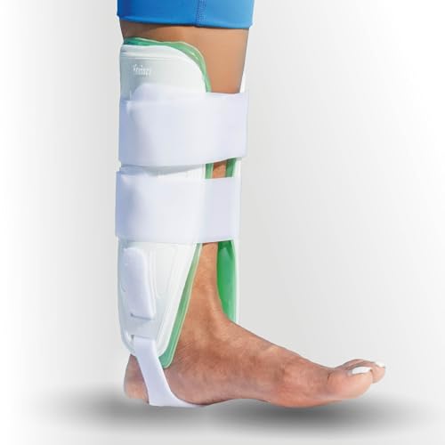 AnklePro Air Cushion Stirrup Brace, 3-Strap, Trainer- White - color: White, size: Trainer