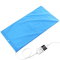Boncare® Vinyl Large Heating Pad 3 Timers and Stay on for Back Pain Relief and Cramps, 4 Temperature Settings Hot Electric Heat Pad with Washable Cover Blue (12"x 24") - size: 12"x24"