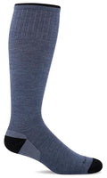 Sockwell Men's Elevation Firm Graduated Compression Sock - color: Denim, size: Large-X-Large