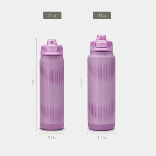 ZULU Powerfill Pro 24oz Stainless Steel Sip or Chug Water Bottle, Tempo - color: Tempo, style: 24oz
