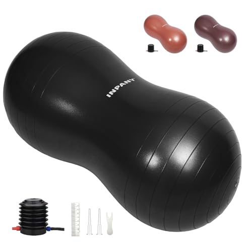 INPANY Peanut Exercise Ball for Labor, Physical Therapy & Fitness - color: Black