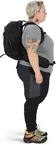 Osprey Tempest 20L Women's Hiking Backpack with Hipbelt, Stealth Black, WM/L, Extended Fit - color: Stealth Black, size: WM/L - Extended Fit