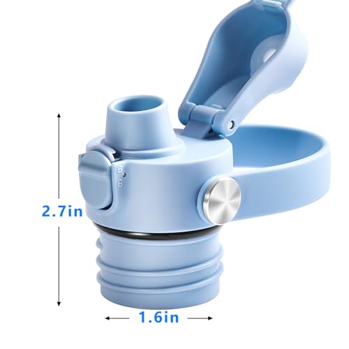 XACIOA Replacement Flip Lid for Hydro Flask Standard Mouth Bottle - color: Light Blue