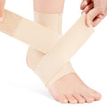 JOMVD Elastic Ankle Brace for Women&Men - Thin Lightweight Silky Compression Sleeves with Wraps for Plantar Fasciitis Sprained Ankle Injury Relief, Sports, X-Large