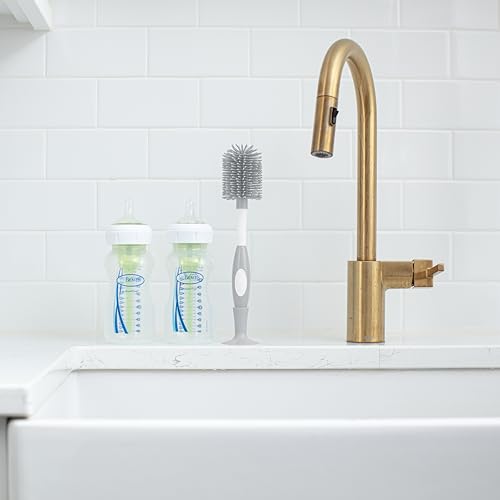 Dr. Brown's Soft Touch Baby Bottle Cleaning Brush, Gray, 1-Pack - style: Gray