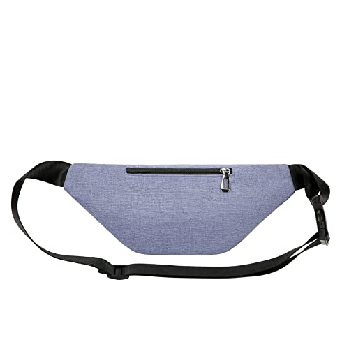 Fanny Pack for Men & Women, Fashion Waterproof Waist Packs with Adjustable Belt, Casual Bag Bum Bags for Travel Sports Running. - color: B-Purple