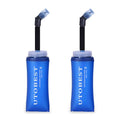 UTOBEST Soft Flask 350ML Collapsible Running Water Bottles - color: Blue-350ml*2
