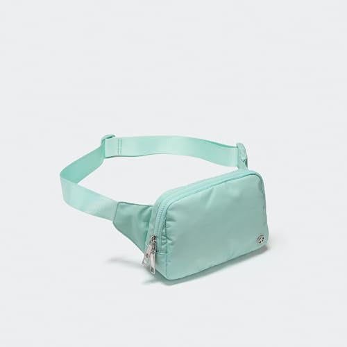 Pander Belt Bag Large 2L, Nylon Fanny Pack Purse for Women and Men with Adjustable Strap - color: Pale Turquoise