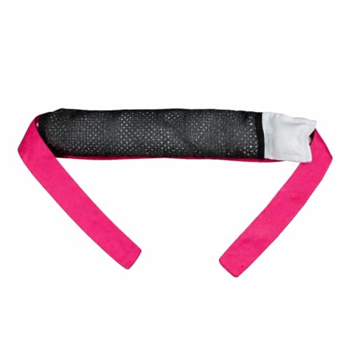 ICE WRAPTOR Cooling Bandana Neck Wrap, Pink+6 Reusable Ice Packs, Snap - size: Pink Wrap + 6 Inserts