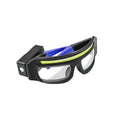 LED Glasses Rechargeable Headlight with Motion Sensor and Touch Control, 5 Modes USB C Lighted Glasses for Night Running,Camping, Fishing, Cycling, Hiking, Hands-Free Lighting (Blue) - color: Blue