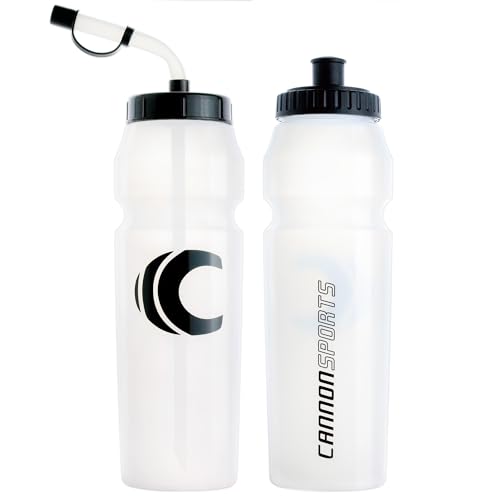 Cannon Sports 1 Liter Sports Water Bottle, 2 Lids, BPA-Free (Clear) - color: Clear