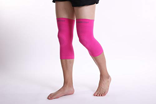 Doc Miller Knee Compression Sleeve Brace for Men & Women - color: Pink