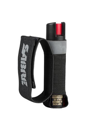 SABRE Runner Pepper Gel Spray for Running, Walking & Personal Safety - color: Black Runner