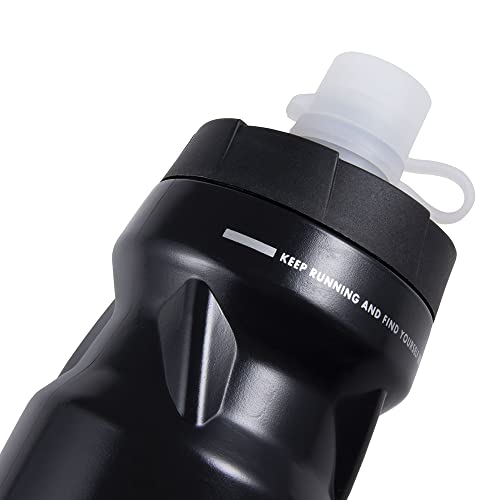 Mud Caps for Bottles 5PCS Black Silicone Cap Top for All Podium and Peak Fitness Bottles, Bike Bottle Cap Top