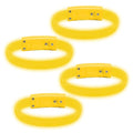 4 Magic Band Pack | Glow in The Dark | Flashing Light up for Concerts | Running Lights for Runners | Glow in The Dark Bracelets | Led Bracelet - color: Yellow