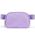 YOSHUYUKI Cross Body Fanny Packs for Women Fashion Waist Bag Pouch Nylon Small Travel Crossbody Bags Mini Purse Everywhere Belt Bag Bum Bag Adjustable Strap for Workout Running Hiking Lavender Fog - color: Lavender Fog