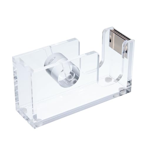 Gartner Studios Acrylic Tape Dispenser with Gold Accents, Clear