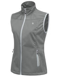 Little Donkey Andy Women's Lightweight Softshell Vest - color: Gray-reflective, size: X-Large
