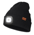 LED Beanie with The Light, Unisex Gifts for Men Dad Husband Him - color: Black