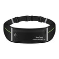 SooGree Slim Running Belt Sport Fanny Pack for Women Men,Reflective Waist Pack Runner Pouch Belt, Zipper Waterproof Running Phone Holder Jogging Pouch for Phone Money (GSP8806 Black) - color: GSP8806 Black