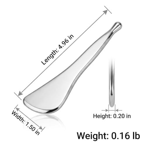 2-in-1 Stainless Steel Gua Sha and Acupressure Massage Tool - size: 1-Pack-g