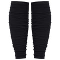 Dxhycc 2 Pairs Scrunch Football Socks Athletic Football Leg Sleeves - color: Black