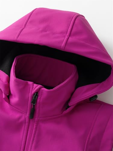 KVE Women's Windproof Waterproof Lightweight Softshell Vest - color: Purple, size: Small
