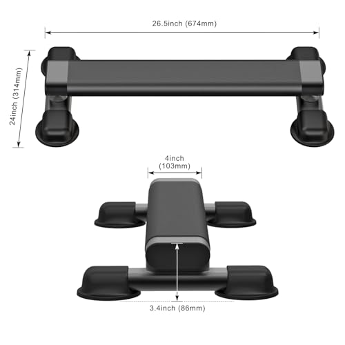 Kipika Versatile Calf Raise Bar, Heavy Duty Steel Standing Calf-raise Stand - color: B: (4" Wide Tube)