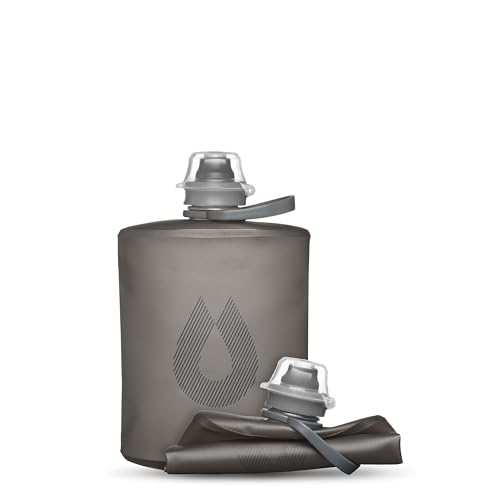 HydraPak Stow Collapsible Water Bottle (350ml, 500ml, 1L) - color: Mammoth Grey, style: 17oz/500ml
