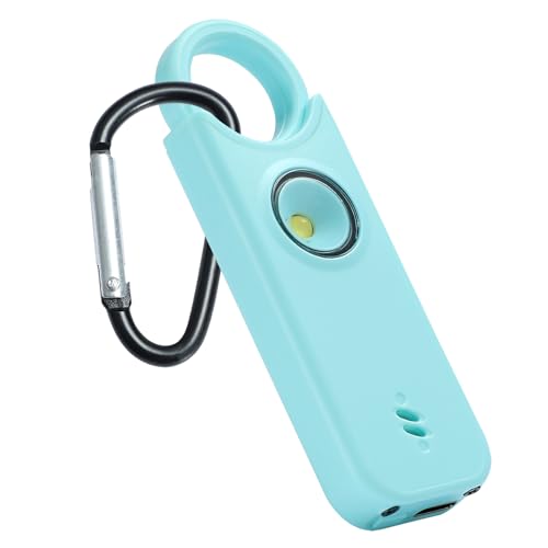 TIPSEAN Personal Safety Alarm - 135dB Ultra Loud Siren with LED Strobe Light, USB-C Rechargeable, Compact Keychain Alarm for Women/Men, Emergency Flashlight & Vibration Alert(Blue) - color: Blue