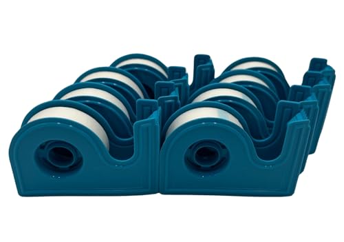 First Aid Paper Medical Tape with Dispenser – 1/2 Inch x 10 Yards, Microporous Waterproof Surgical Tape, Self-Adhesive Nonwoven Tape for Wound Care (Pack of 8)