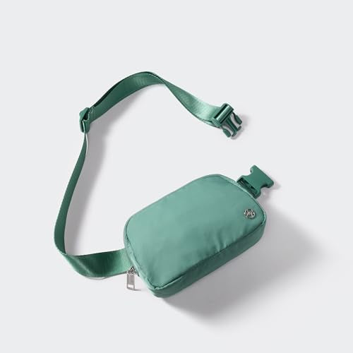 Pander Crossbody Belt Bag for Women and Men, Travel and Everyday Use - color: Eucalyptus Green