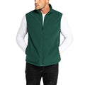 33,000ft Men's Fleece Vest Outerwear Lightweight Zip Up Sleeveless Jacket - color: Green, size: 4X-Large