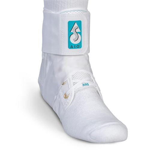 Med Spec ASO Ankle Stabilizer Lace Up Ankle Brace Sprain Support White, 3XL - color: White, size: 3X-Large