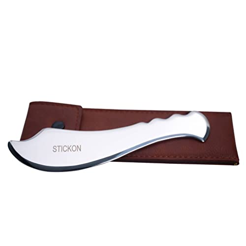 STICKON Guasha Tool Scraping Massage Tools Gua Sha Stainless Steel IASTM Tools Great Soft Tissue Mobilization Tool (STICKON-21) - style: STICKON-21