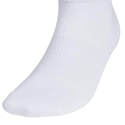 adidas Men's Superlite Low Cut Ankle Socks 6 Pairs - color: White/Black/3, size: Large