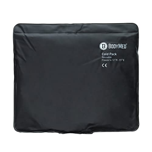 BodyMed Heavy Duty Urethane Ice Pack for Injuries - Reusable Flexible Cold Therapy for Knee, Elbow, Shoulder and Back - Reduces Swelling, Bruising and Sprains - 14 x 12 Inches - size: 14 Inch x 12 Inch (Standard)