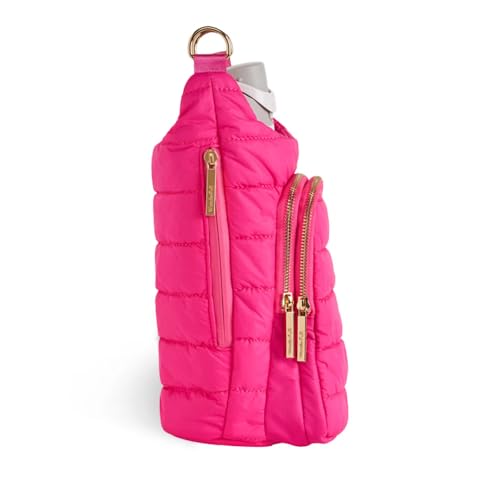WanderFull Original HydroBag HANDLE®, 40 oz Water Bottle Holder w/Strap - color: Pink Matte