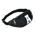 Fanny Packs for Men and Women Water-Repellent Sports Waist Pack Bag - color: 1pack-Black Letter A