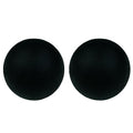 SIMPLECOOL Hard Massage Ball Lacrosse Ball Size Fascia Balls, 2 Pack, Black - color: Black
