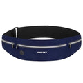 Guzack Slim Running Belt for Phone 6.8'', 3 Pouch Waist Pack - color: Dark Blue
