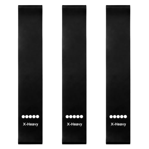 3 Pcs Ring Resistance Bands X-Heavy Heavy Duty Total Body Loop Fitness Exercise Band Strength Training Home Gym Equipment for Working Out Women Men Pilates Yoga Physical Therapy